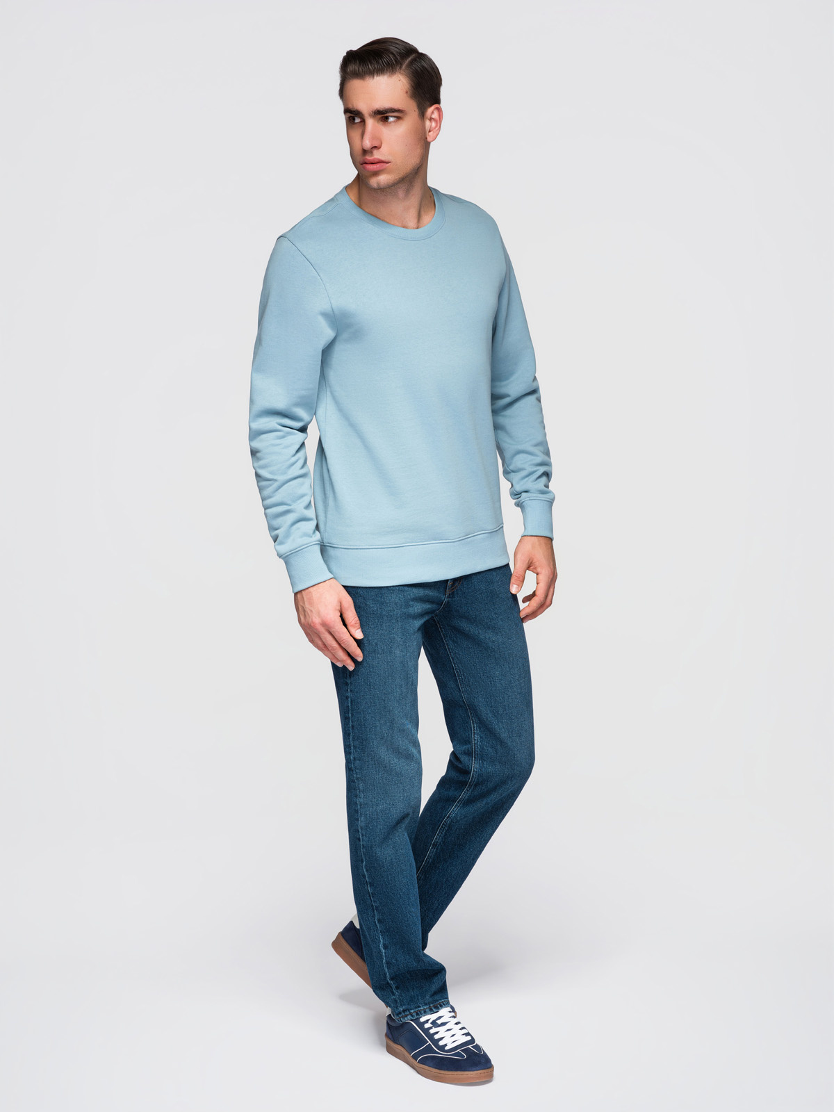 Meeste puuvillane dressipluus ümara kaelusega Ombre Clothing - Image 38
