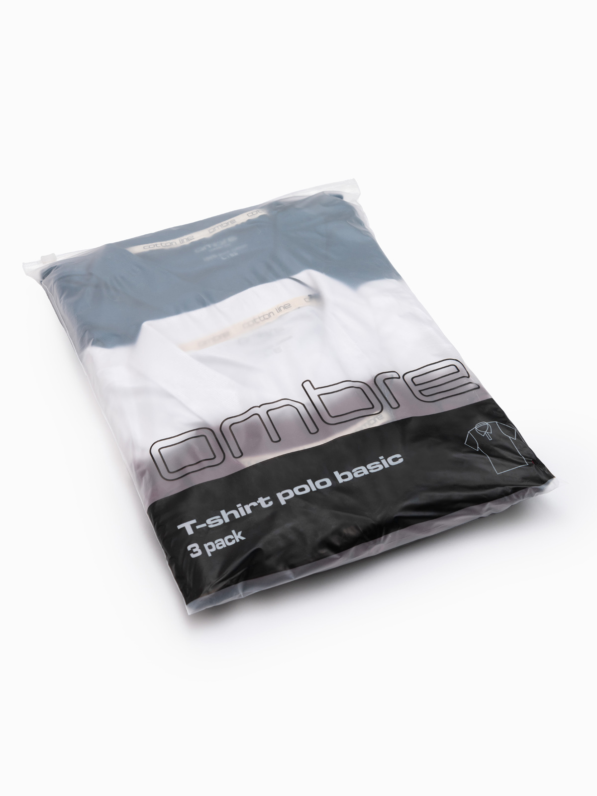 Meeste puuvillased polosärgid Ombre Clothing, 3 tk komplektis - Image 26