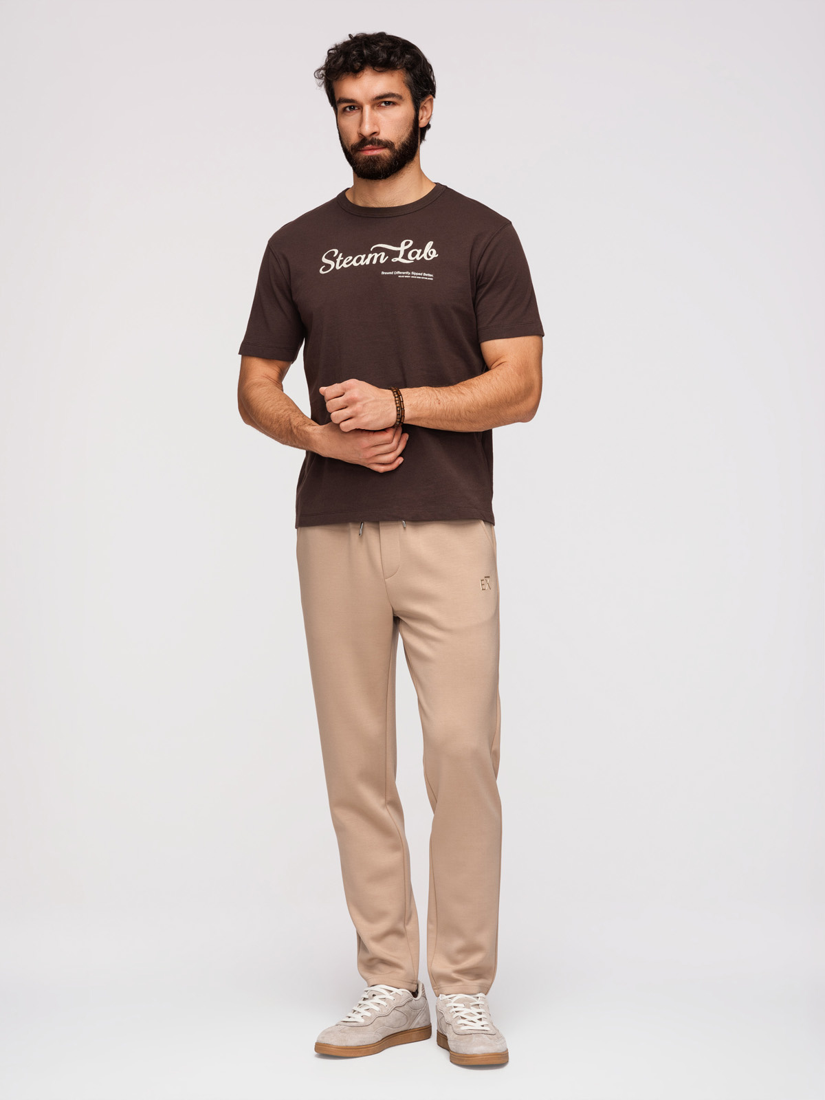 Ombre Clothing meeste sirge lõikega dressipüksid - Image 12