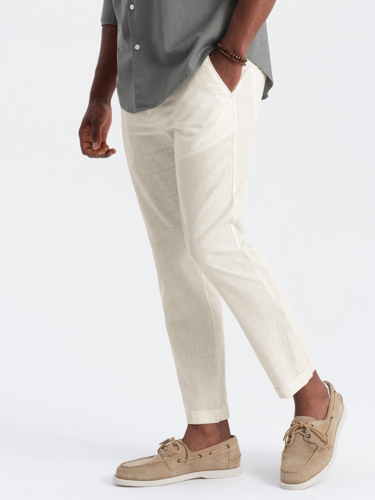 Ombre Clothing linasegused meeste chino-püksid - Image 1