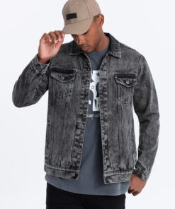 Ombre Clothing meeste puuvillane teksajakk
