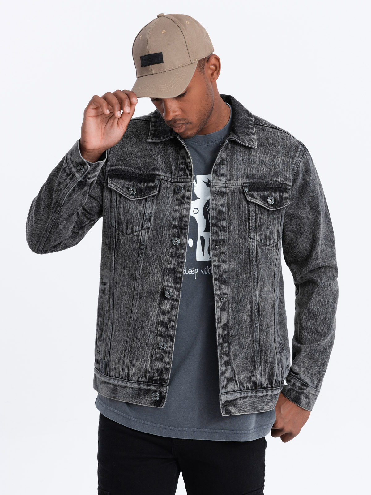 Ombre Clothing meeste puuvillane teksajakk - Image 1