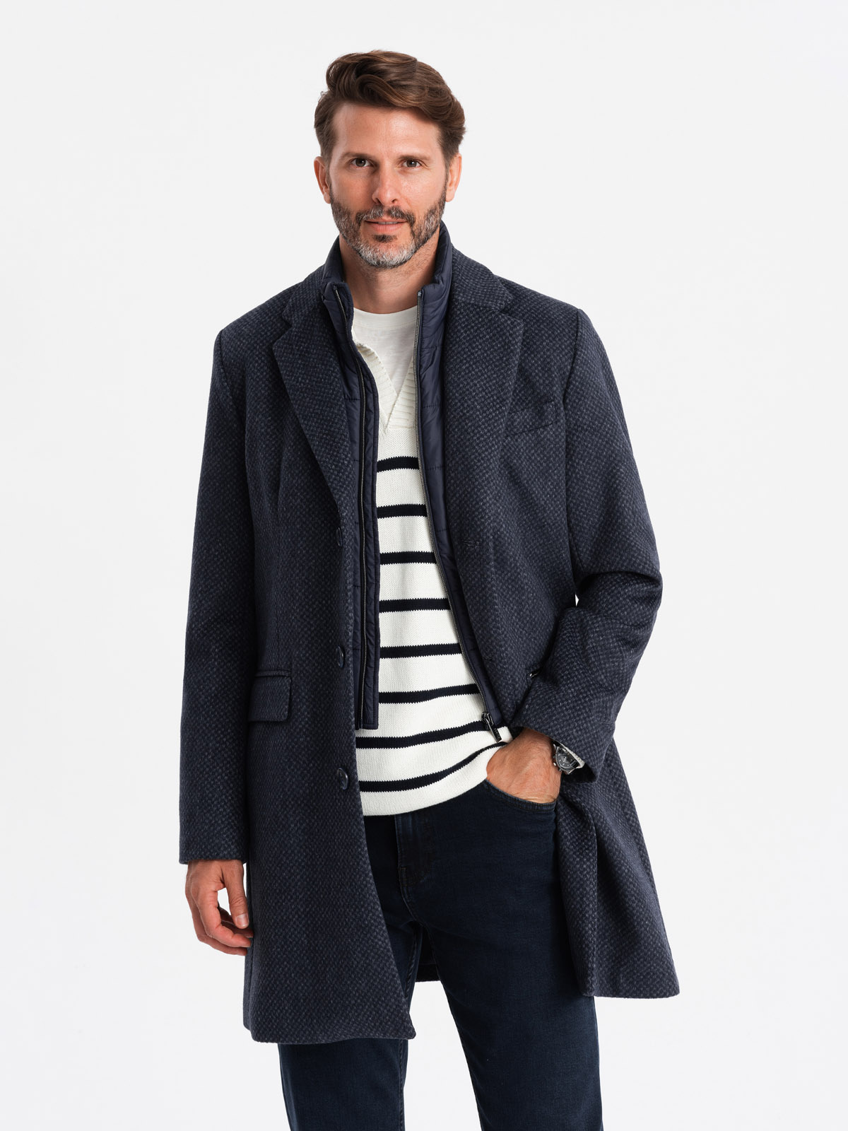 Meeste villasegune mantel Ombre Clothing - Image 1