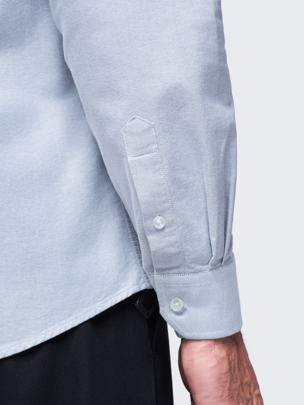 Ombre Clothing meeste pikkade käistega puuvillane triiksärk - Image 4