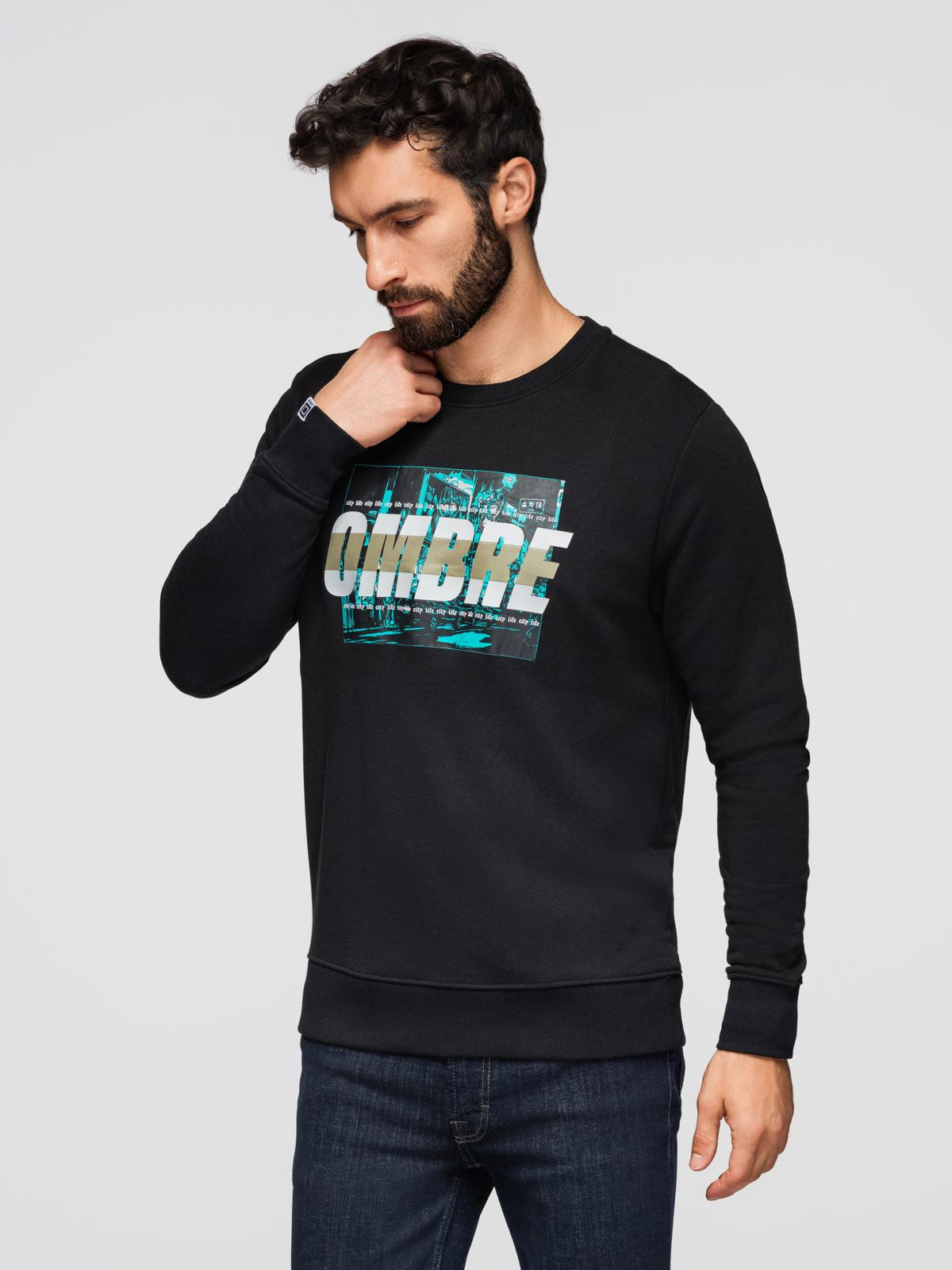 Ombre Clothing meeste dressipluus graafilise trükiga - Image 8