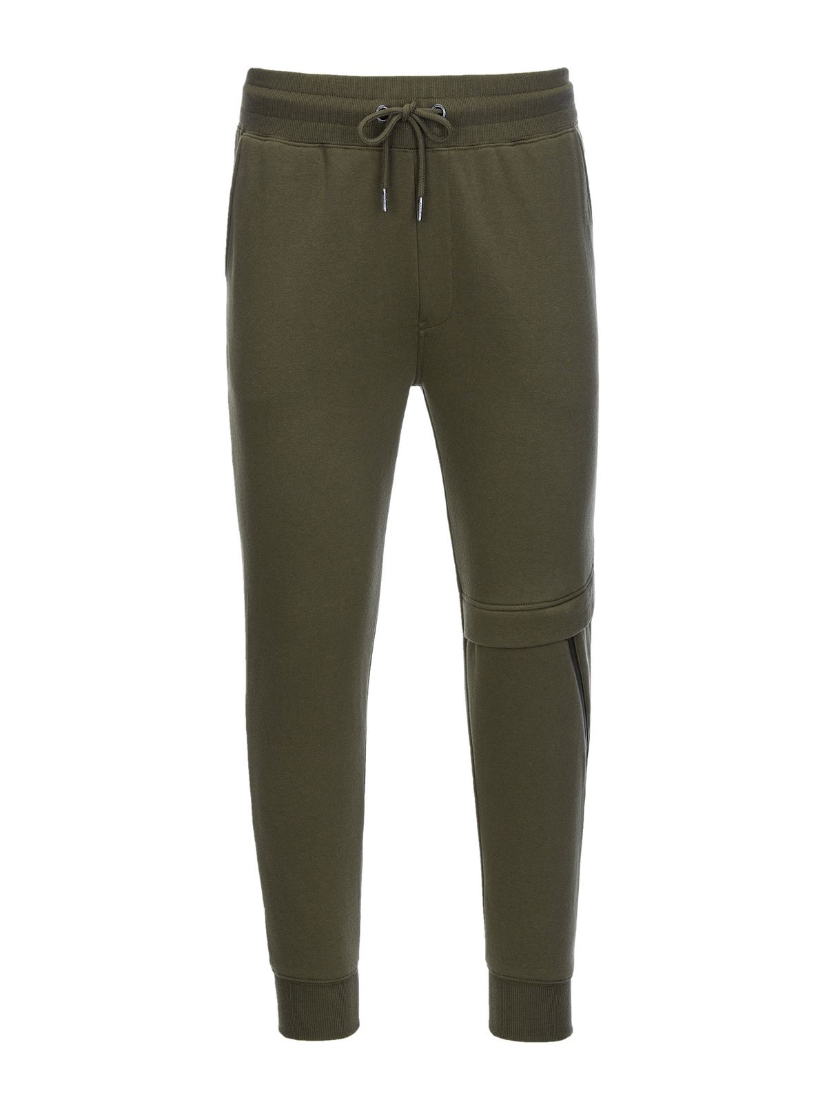 õmblemise ja sääretõmblukuga meeste dressipüksid - olive v3 om-pask-0147 - Image 8