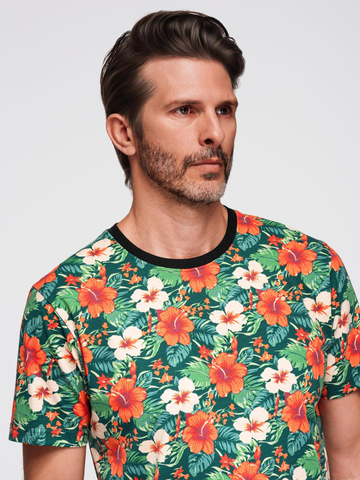 Meeste lillemustriga T-särk Ombre Clothing - Image 10