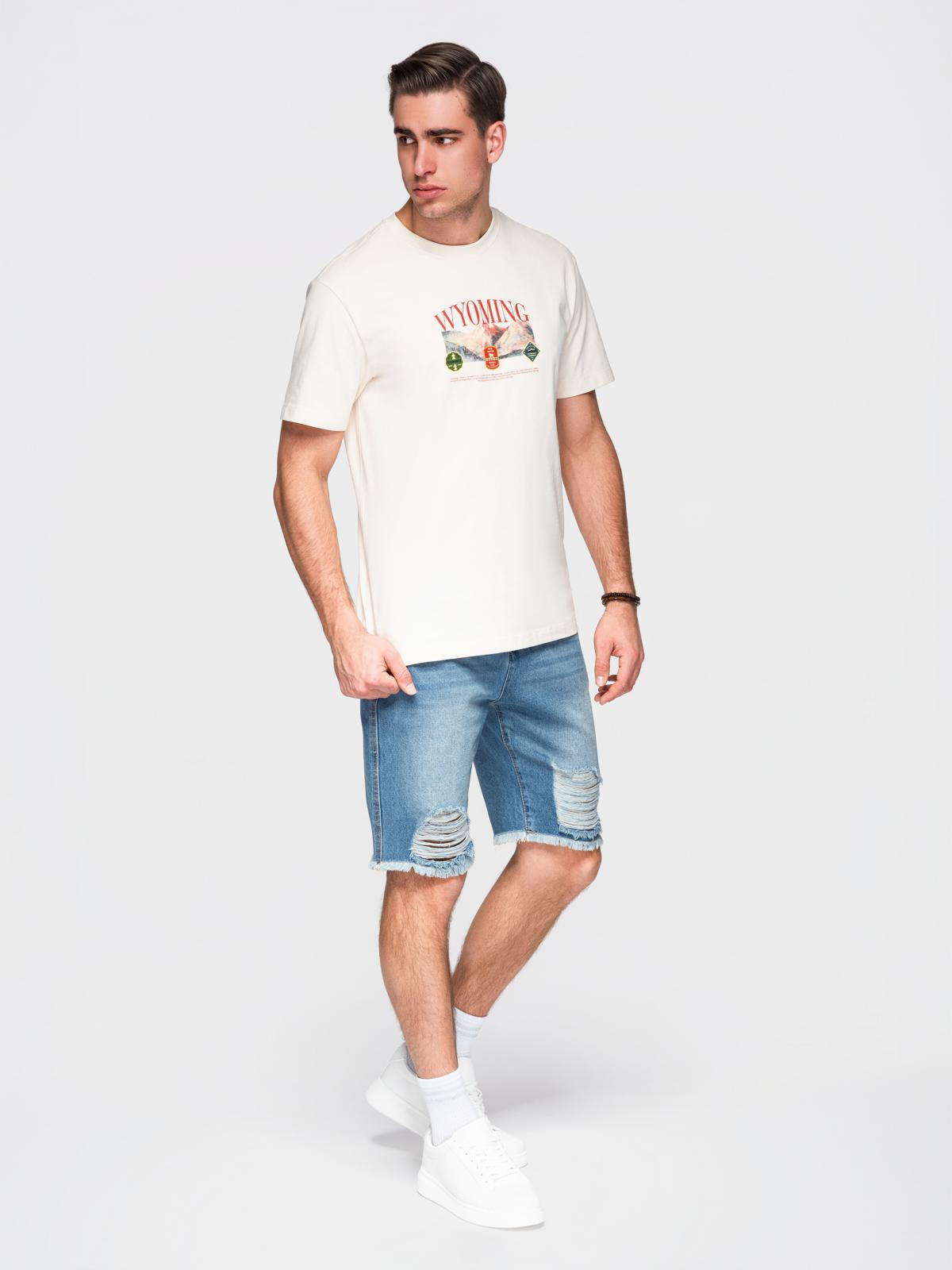 Meeste teksapüksid Ombre Clothing rebitud detailidega - Image 12