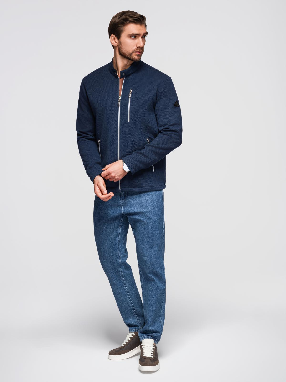 Meeste tõmblukuga püstkraega jakk Ombre Clothing - Image 3
