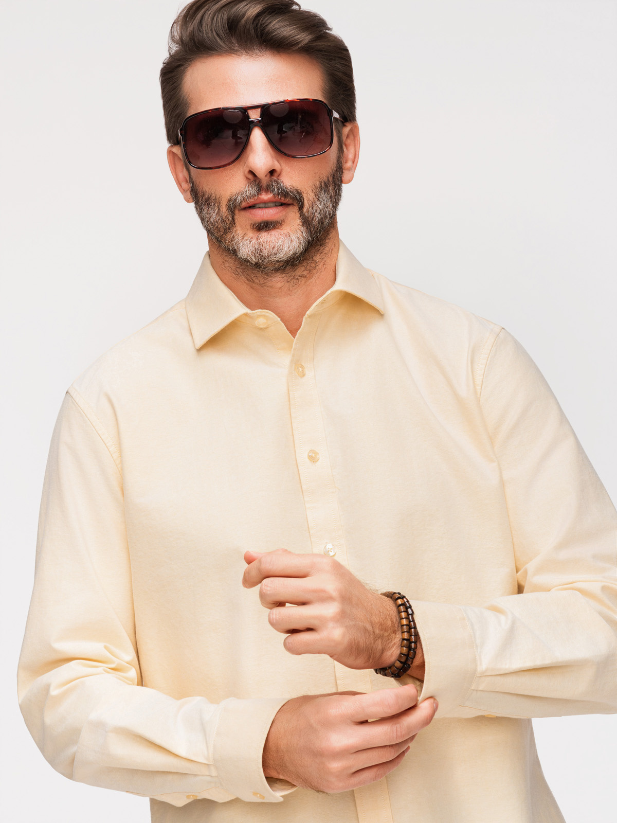 Meeste puuvillane oxford-särk Ombre Clothing - Image 12