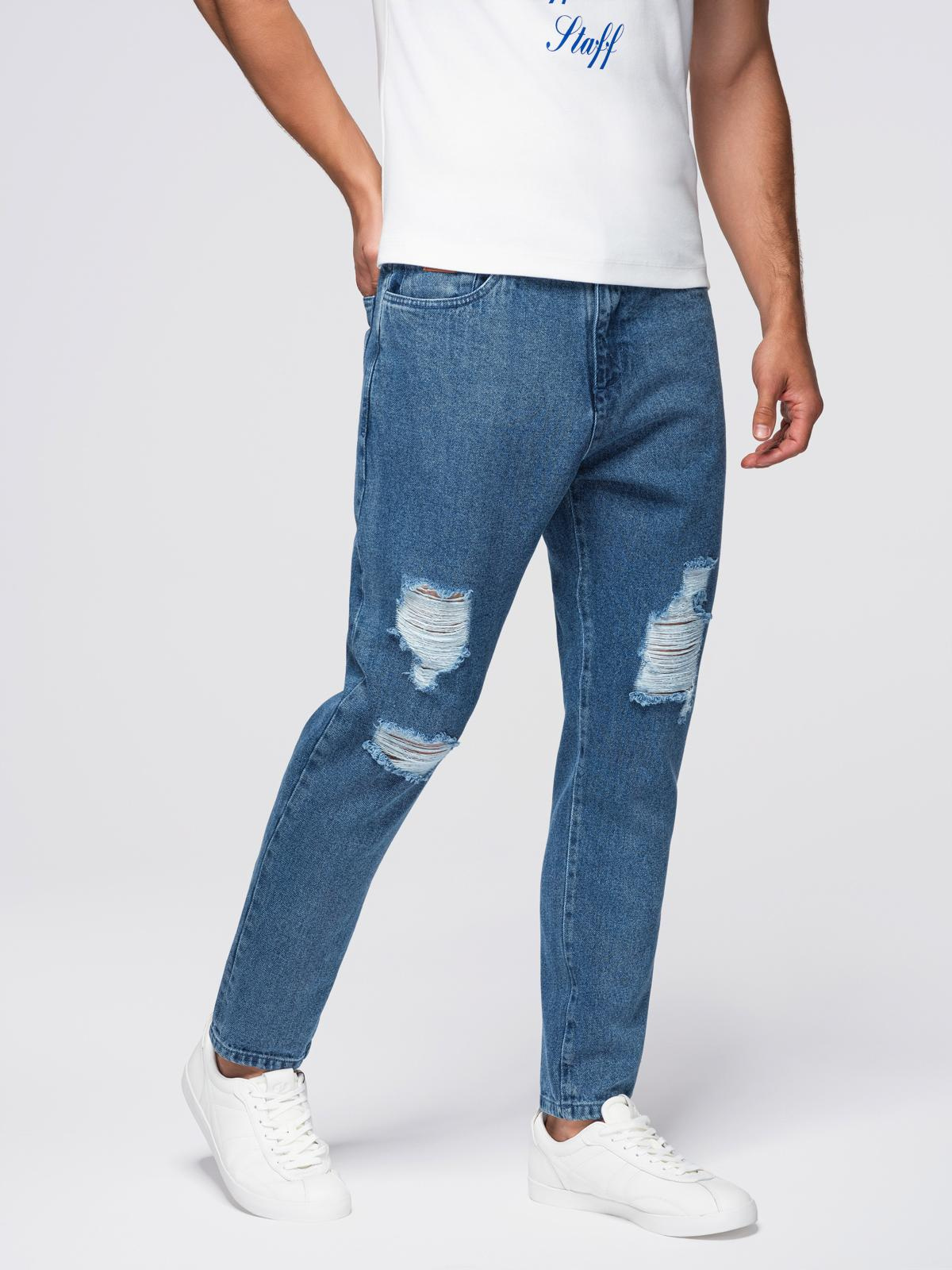 Meeste teksapüksid Ombre Clothing rebitud detailidega - Image 15