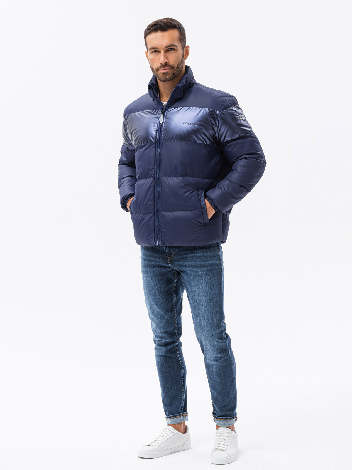 Ombre Clothing meeste tepitud talvejope kapuutsiga - Image 3