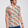 Meeste lillemustriga polosärk Ombre Clothing - Thumbnail Image 4