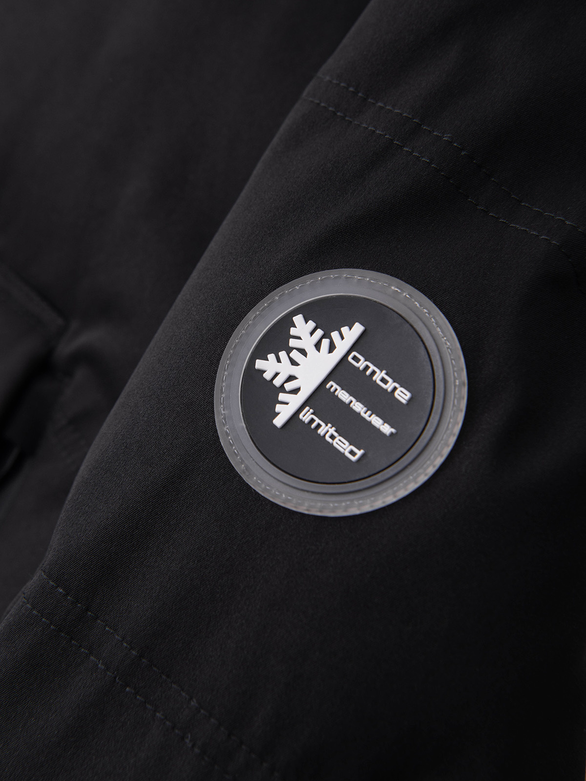 Ombre Clothing pikendatud tegumoega meeste talveparka kapuutsiga - Image 18