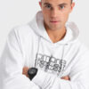 Ombre Clothing meeste kapuutsiga dressipluus taskuga - Thumbnail Image 3