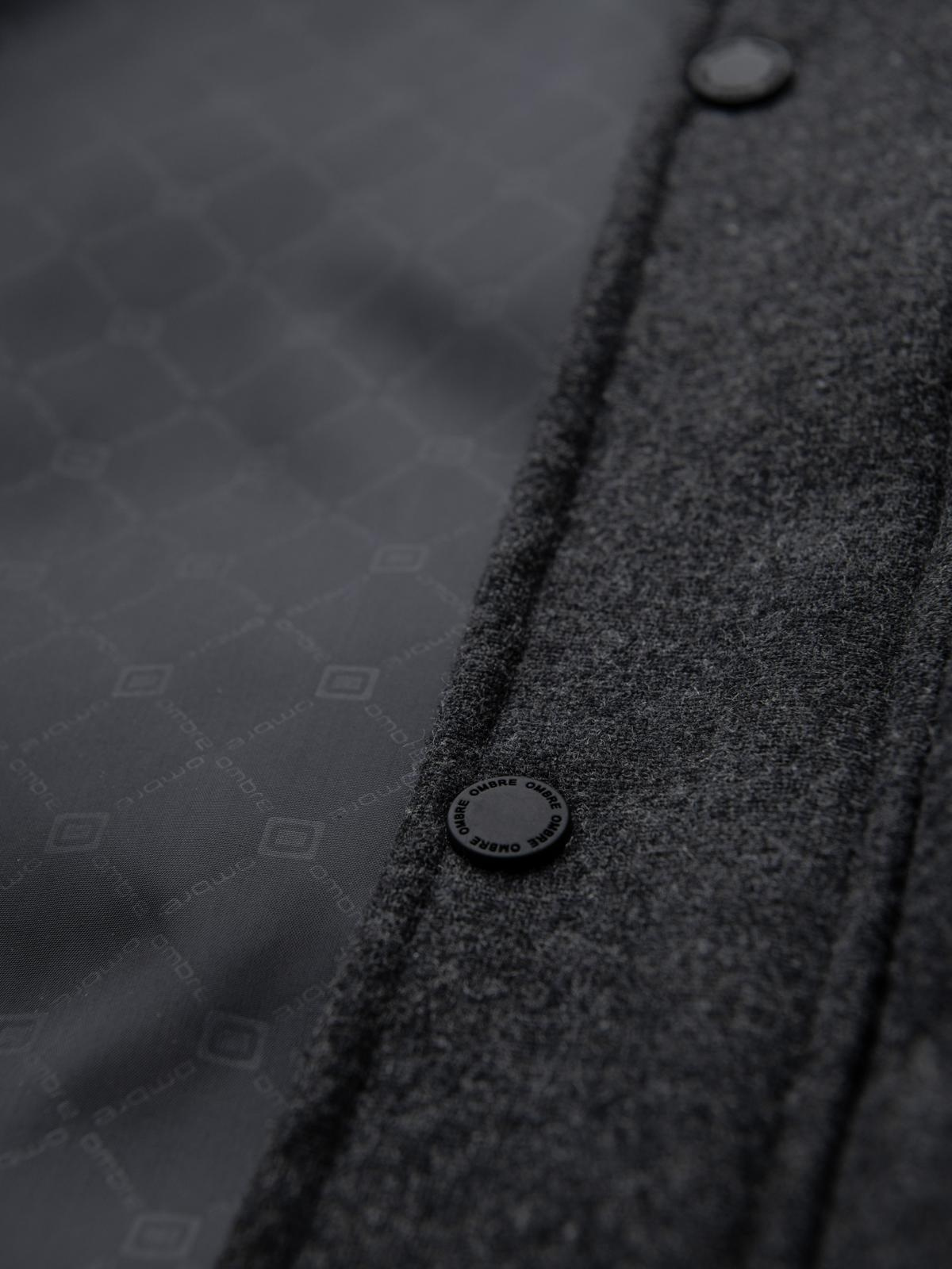 Meeste tepitud kapuutsiga jope Ombre Clothing - Image 17