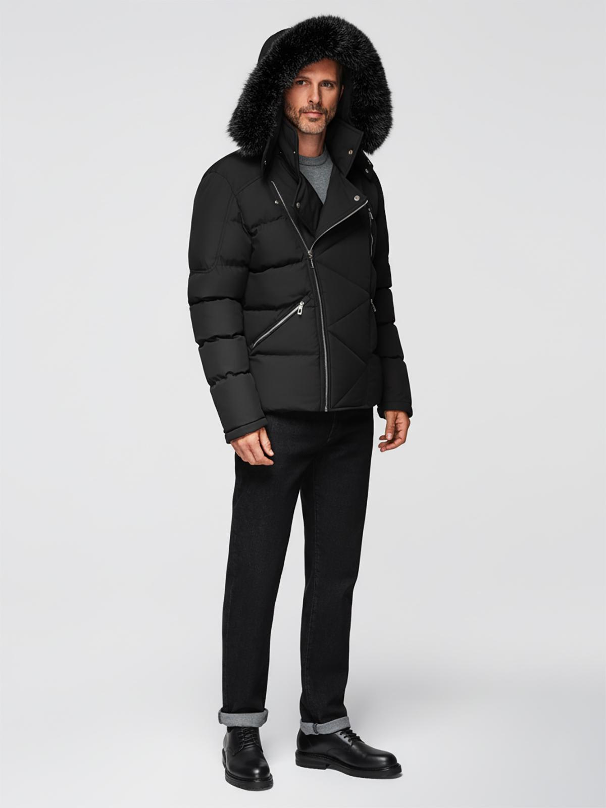 Meeste tepitud talvejakk kapuutsiga Ombre Clothing - Image 2