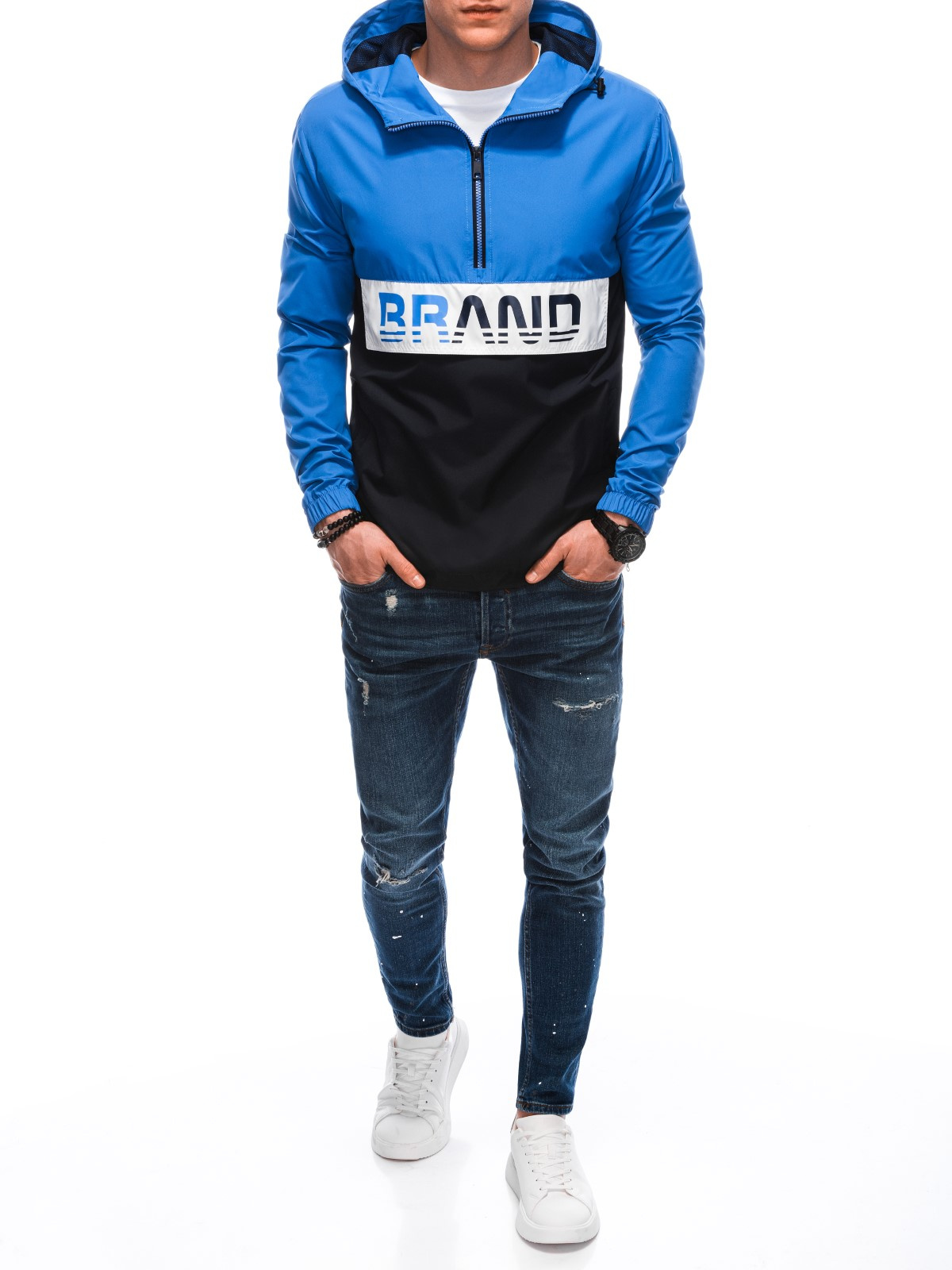 Meeste kapuutsiga anorak-tüüpi vahehooaja jope EDOTI - Image 6