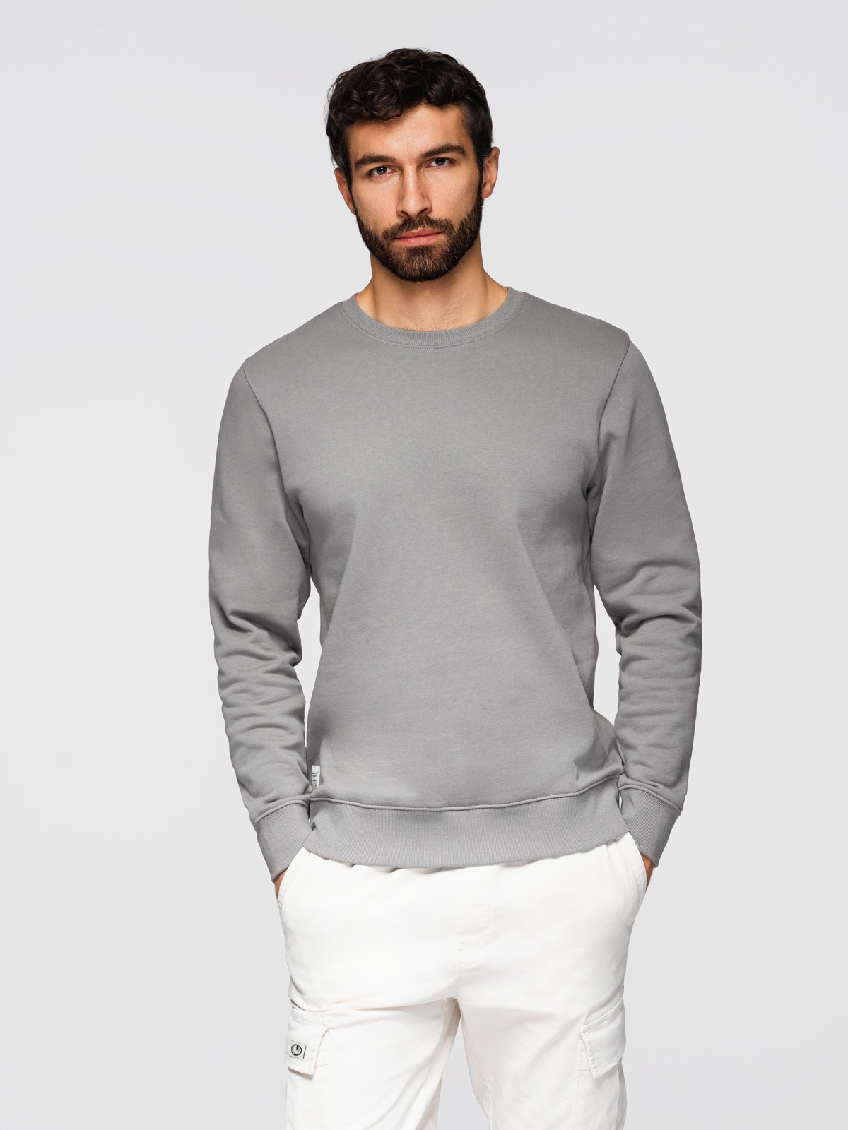 Meeste puuvillane dressipluus ümara kaelusega Ombre Clothing - Image 43