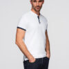 Meeste püstkrae ja nööpidega polosärk Ombre Clothing - Thumbnail Image 3