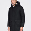 Meeste kapuutsiga villasegust mantel Ombre Clothing - Thumbnail Image 6