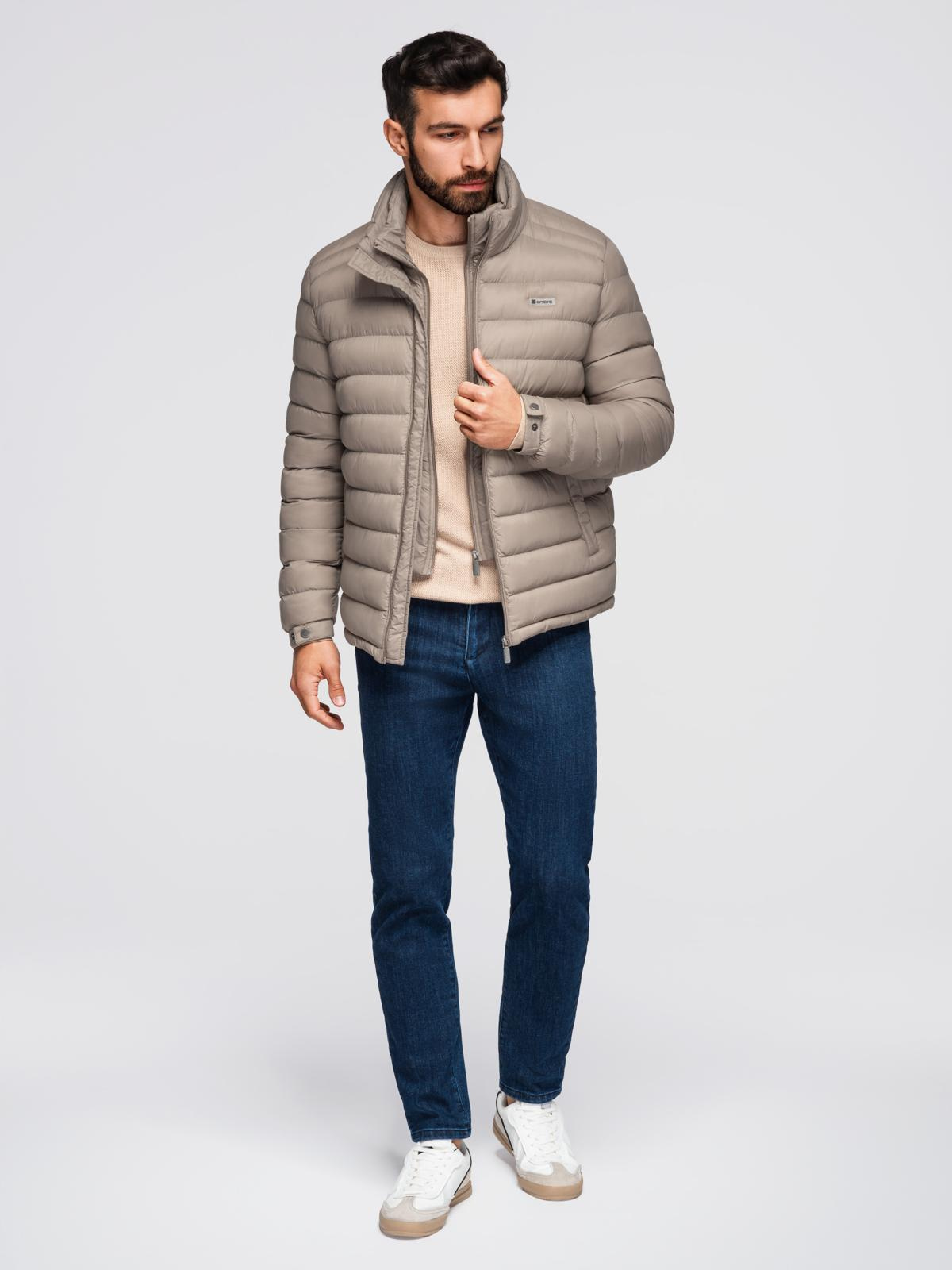 Ombre Clothing meeste tepitud jope püstkraega - Image 28