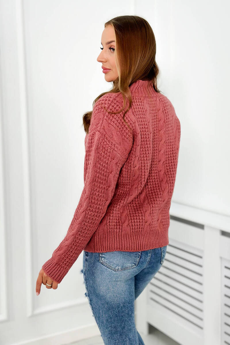 Kesi naiste kootud pullover-kampsun - Image 18