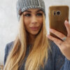 Naiste kootud talvemüts fliisvoodriga - Thumbnail Image 3