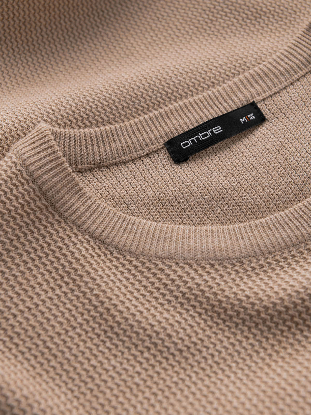 Ombre Clothing meeste kootud kampsun ümara kaelusega - Image 13