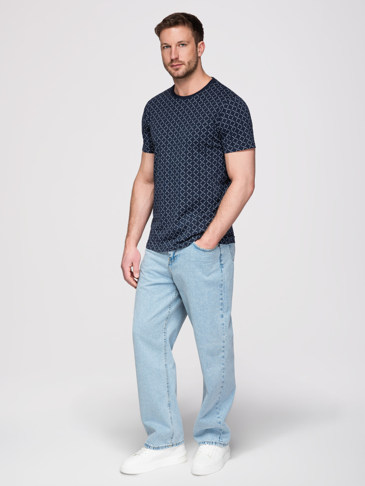 Meeste mustriline T-särk Ombre Clothing - Image 3