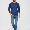 Ombre Clothing meeste pika varrukaga puuvillane särk - Thumbnail Image 12