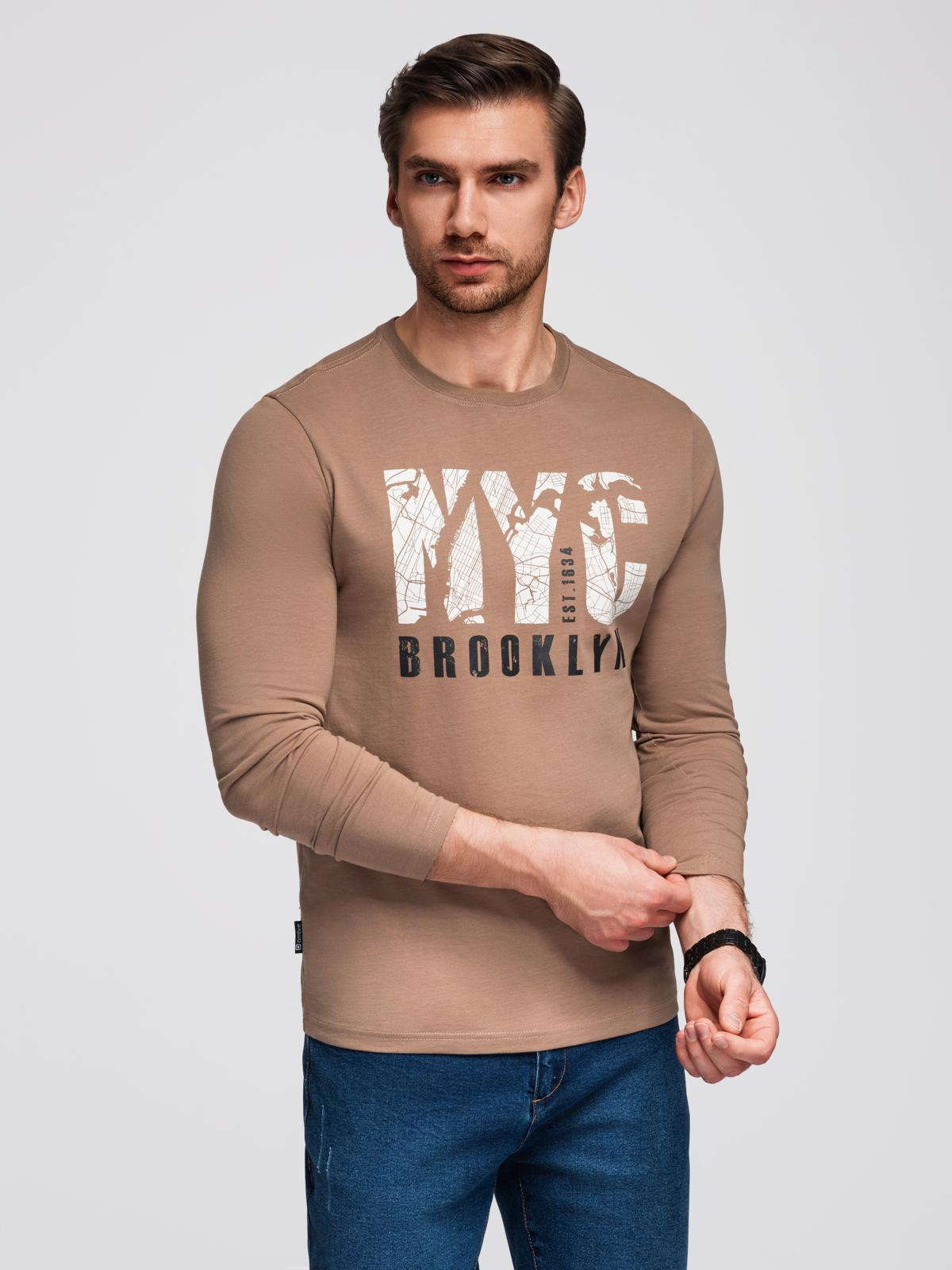 Ombre Clothing meeste pikkade käistega T-särk trükisega - Image 4