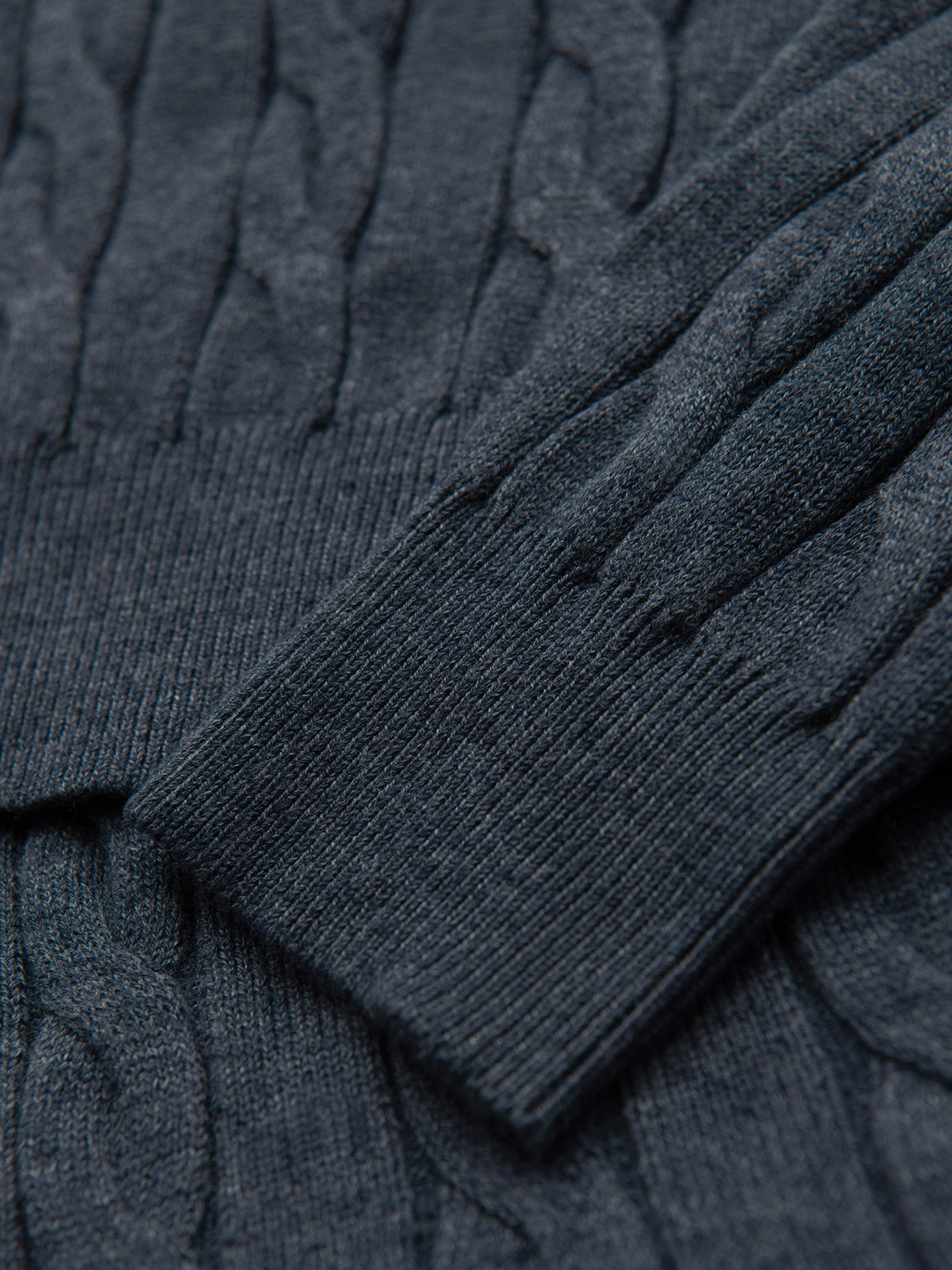 Meeste palmikkoes kootud rullkaelusega kampsun Ombre Clothing - Image 15
