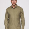 Meeste puuvillane triiksärk taskuga regular fit Ombre Clothing - Thumbnail Image 13