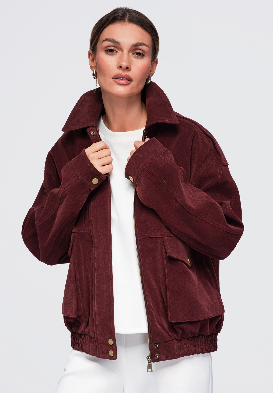 Lühike vaba lõikega naiste jakk Ombre Clothing - Image 13
