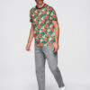 Meeste lillemustriga T-särk Ombre Clothing - Thumbnail Image 12