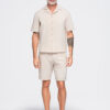 Meeste lühikesed püksid tekstuursest puuvillast Ombre Clothing - Thumbnail Image 13