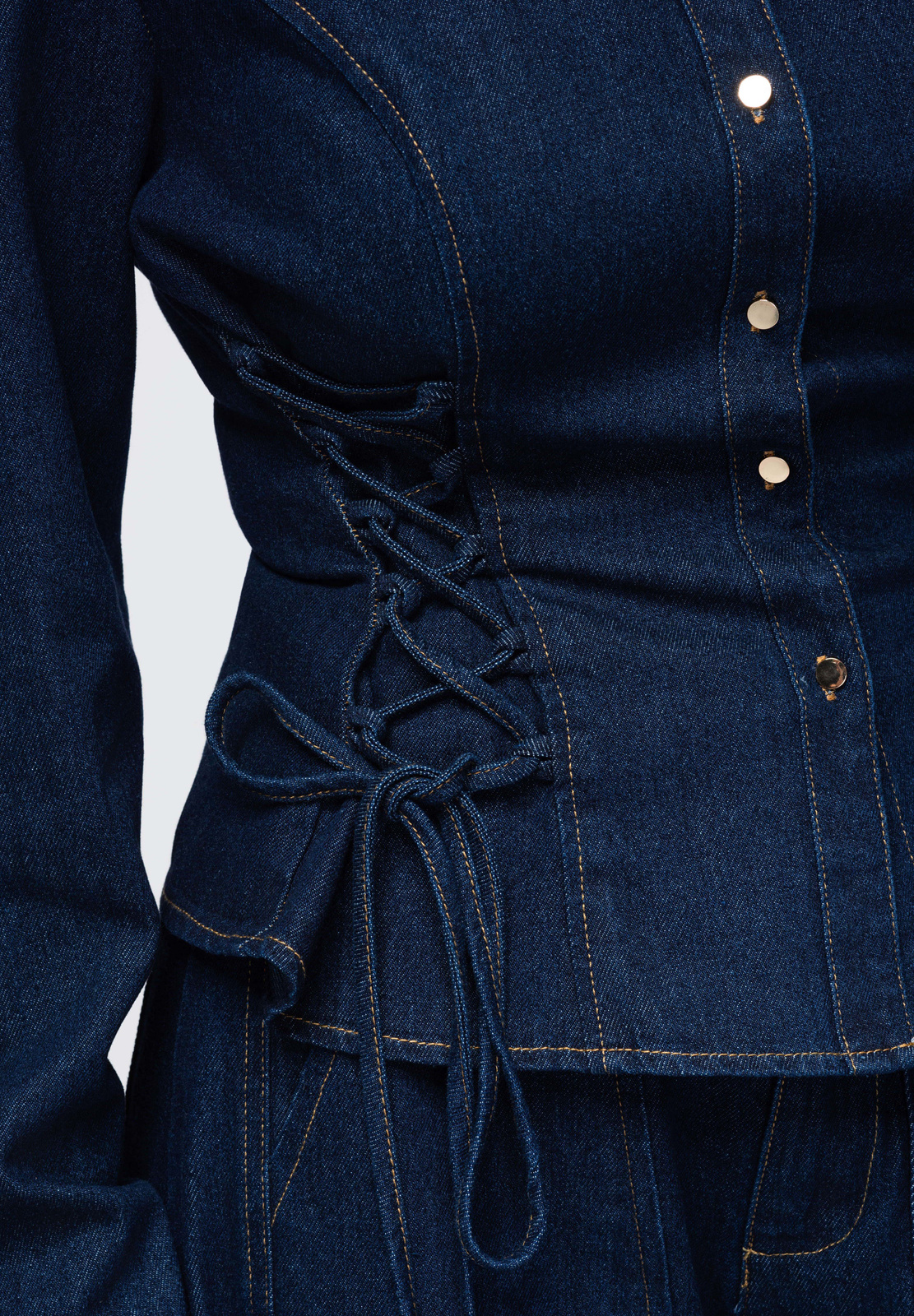 Ombre Clothing naiste teksasärk küljepaeltega - Image 12