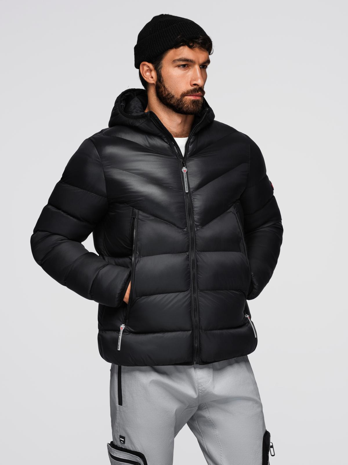 Meeste kapuutsiga tepitud pikem jope Ombre Clothing - Image 25