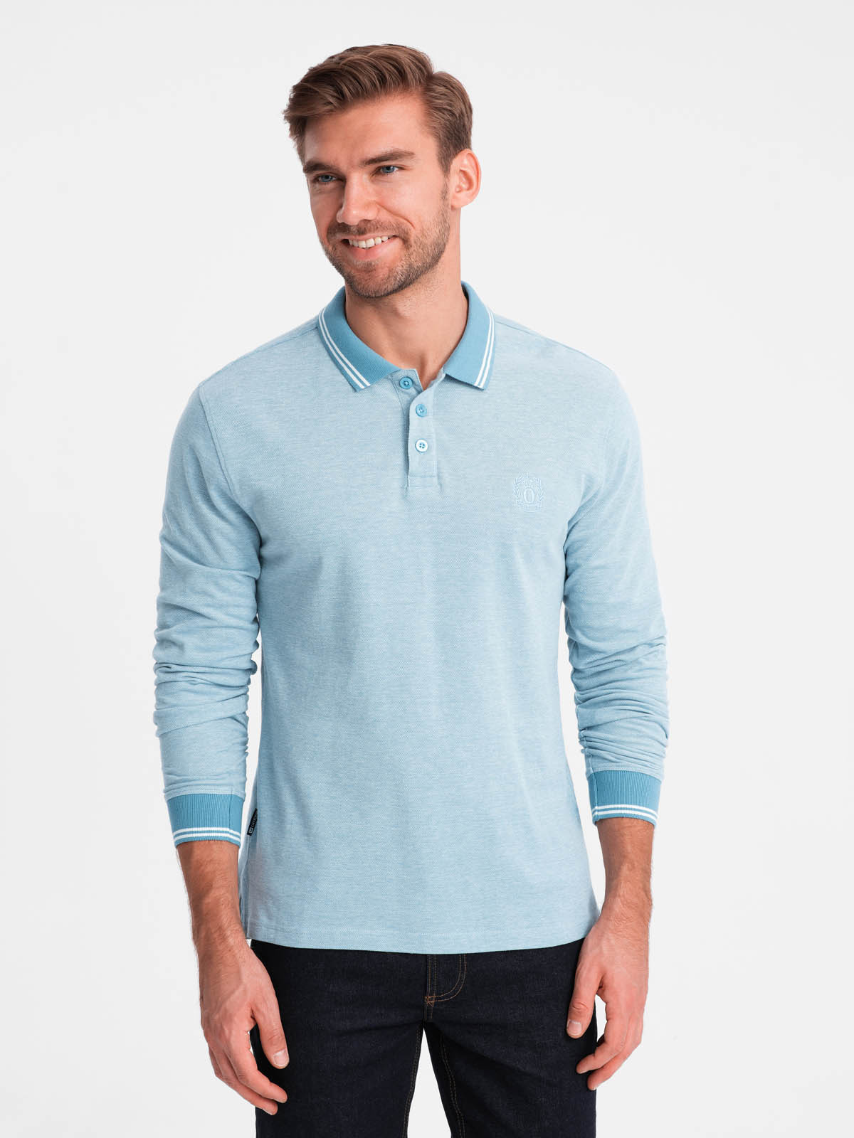 Ombre Clothing pikkade varrukatega polosärk - Image 11