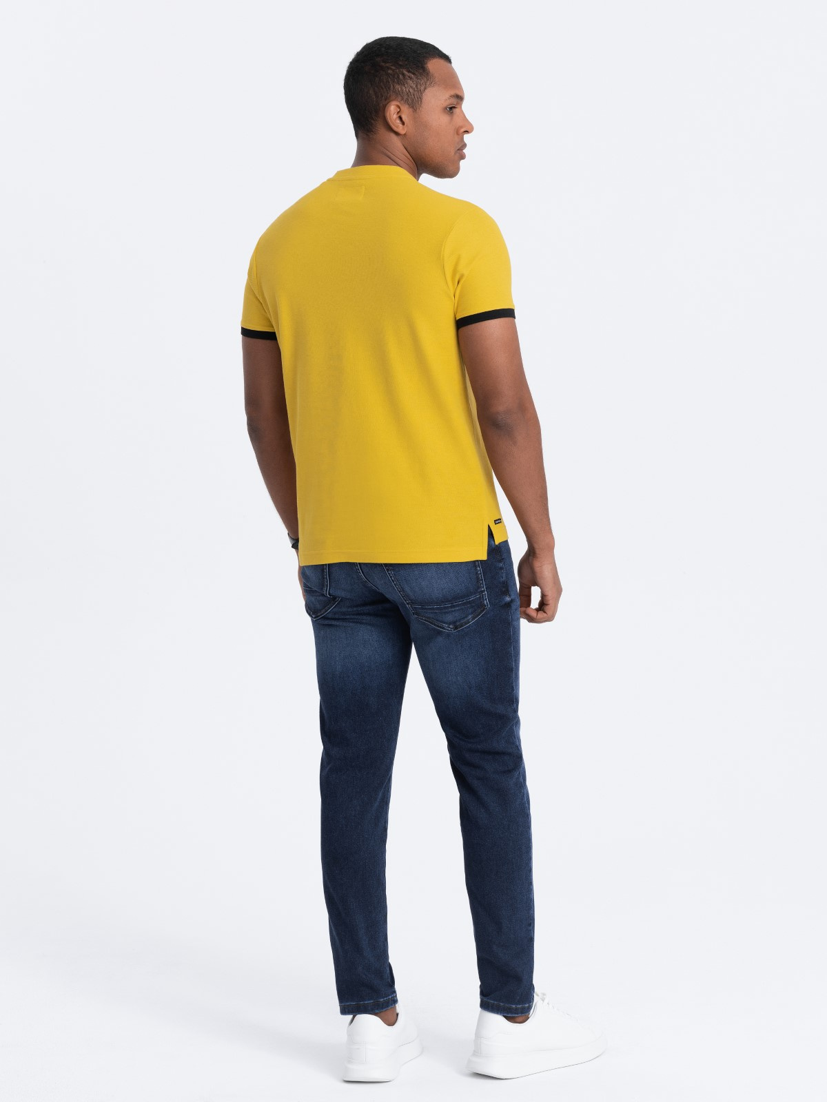 Meeste püstkrae ja nööpidega polosärk Ombre Clothing - Image 124