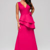 Larica naiste maani ulatuv peplum-detailiga maksikleit - Thumbnail Image 8