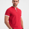 Meeste püstkrae ja nööpidega polosärk Ombre Clothing - Thumbnail Image 71