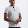 Meeste püstkrae ja nööpidega polosärk Ombre Clothing - Thumbnail Image 127
