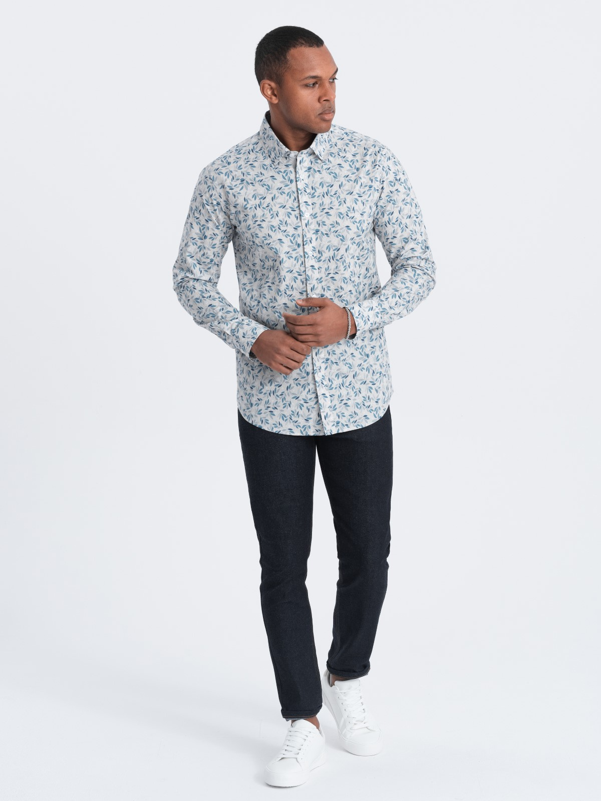 Meeste puuvillane triiksärk Slim Fit - Image 6