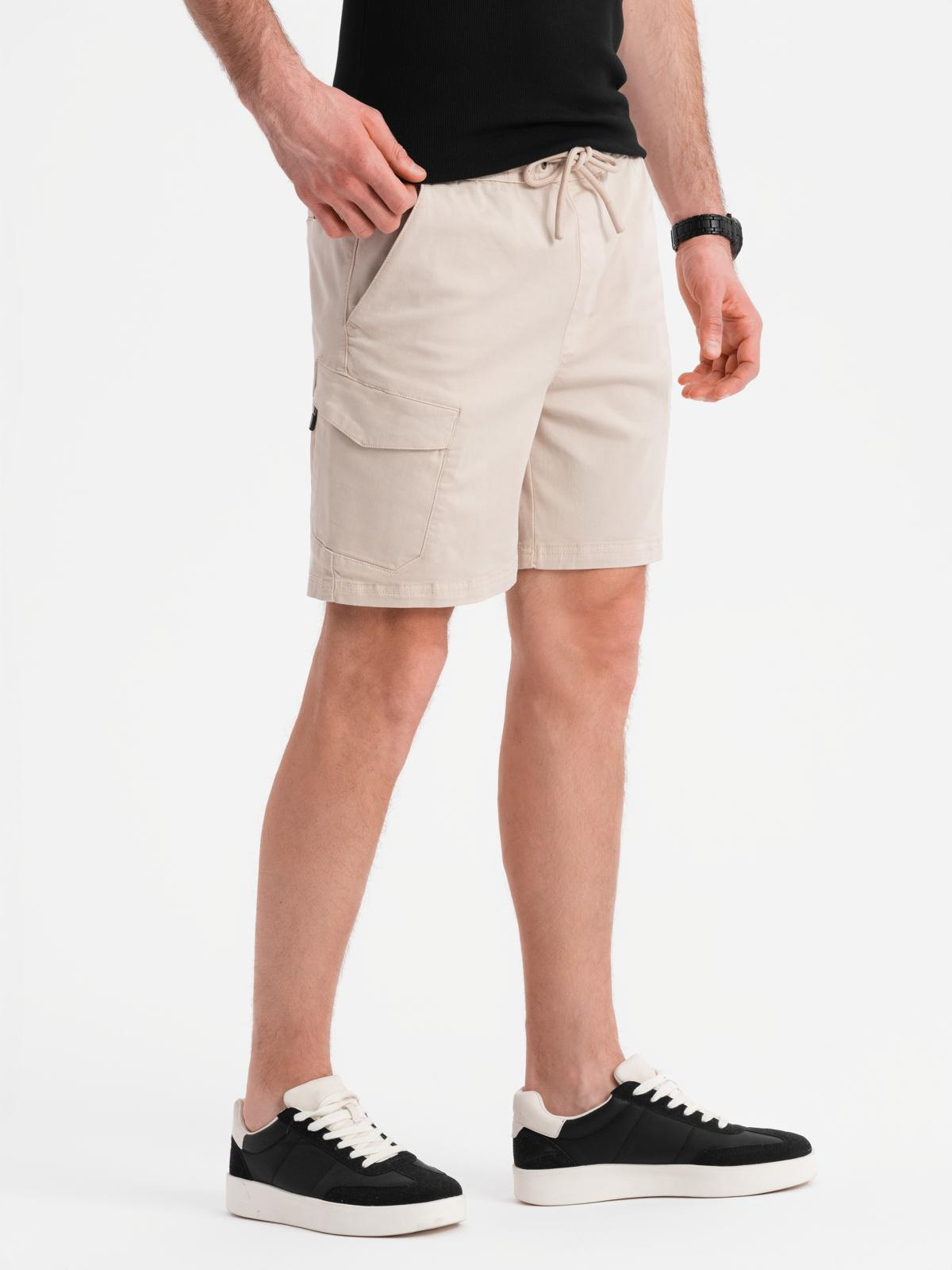 Ombre Clothing meeste lühikesed püksid nöörvööga - Image 4