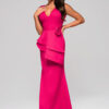 Larica naiste maani ulatuv peplum-detailiga maksikleit - Thumbnail Image 12