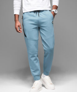 Ombre Clothing meeste dressipüksid paelte ja soonikutega