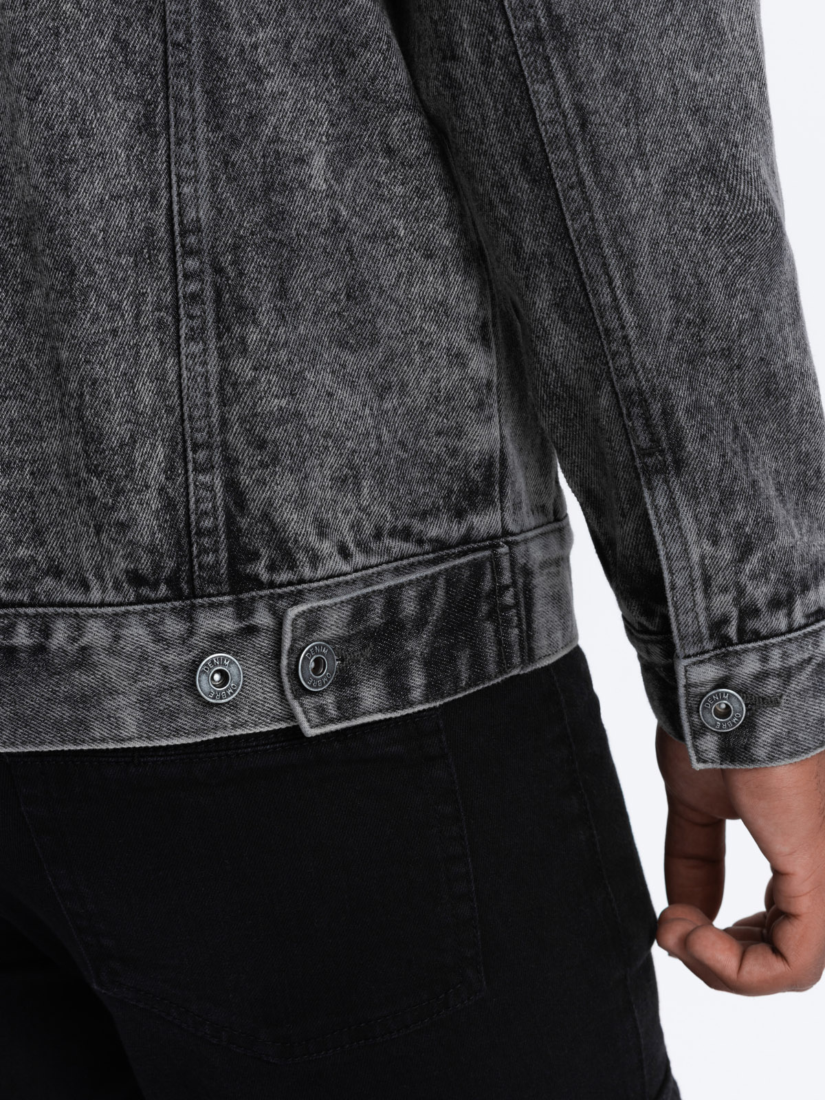 Ombre Clothing meeste puuvillane teksajakk - Image 6