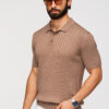 Meeste vertikaalse soonikkoega polosärk Ombre Clothing - Thumbnail Image 32